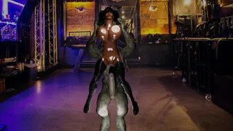 Pharah Impaled by monster cock