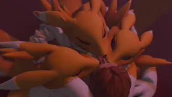 Kissing 3 female Renamons [mildmeat] (MagicalMysticVA Voice)