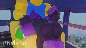 Raven team leader’s battle bus blowjob