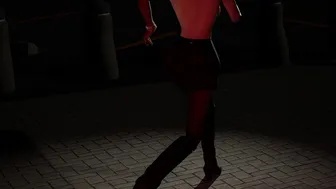 RE4 Ashley Running – Turntable – Topless (4K)