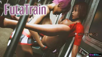FUTATRAIN  Public Sex in Subway