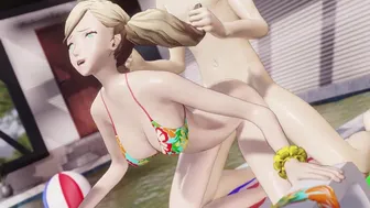 Anne fucked at the Pool