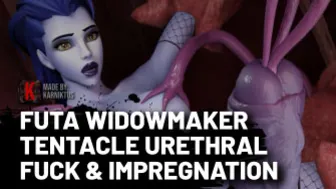 Futa Widowmaker Tentacle Urethral Fuck & Impregnation