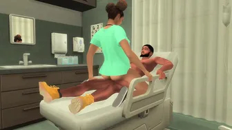 BBC Fucks Light Skinned Nurse While Girlfriend Waits In Another Room