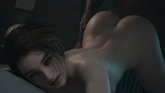 Jill Valentine Doggystyle Blacked [Bluelightsfm]