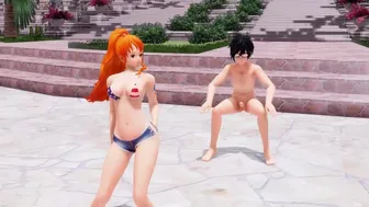 mmd – Lamb, Nami (one piece)