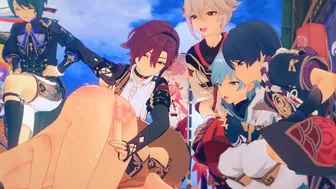 Genshin Boys Playing Prostate 4K/60FPS [Doutei Chinpoo]