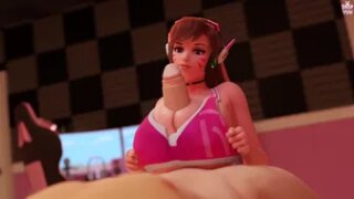 D.VA Titty Fucked