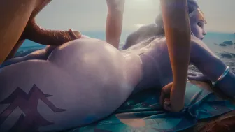 Widowmaker beaches you off Part 1 (4K) [NO WM] [Nude] [Creamtau]