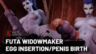 Futa Widowmaker Egg insertion / Penis birth