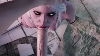 Ciri in the shower ver.2