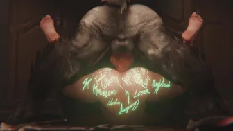 Hermione & Werewolf [Bodywritings + Cum Covered] [Zmsfm]