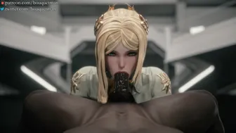 The Commander orders a human specimen for fellatio research. (black)[Bouquetman]