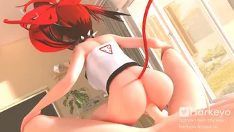 018 Hakos Baelz reverse cowgirl anal (Public full version)