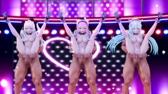 (Aqua, Shion & Lamy) Stage Orgy (Naked) [ブラン]