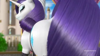 Clopician – Rarity Teases Her New Lingerie