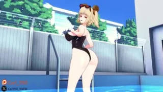 Burnice in swimsuit – Animation