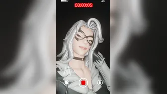 Black Cat Takes a Selfie