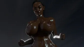 Saga Anderson Sweaty bouncing