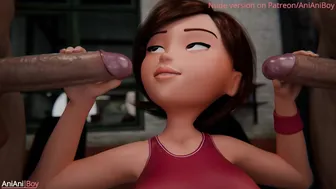 Helen Parr – blowjob and creampie