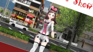 【MMD R-18】Kizuna Ai Strip LUVORATORRRRRY!