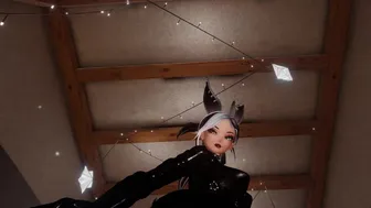 Latex Female Facesitting POV