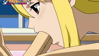 [Desto] Natsu and Lucy getting down at her place [upscaled]