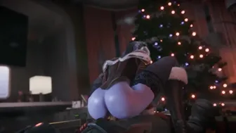 Widowmaker Christmas Ride and Creampie [FraxXLR]