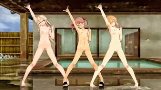 Shimakaze, Libeccio & Prinz – Deep Blue Town [MMD R18] mikumikuJackD