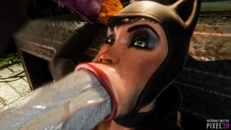 Catwoman Throat Fuck [Pixel3D][4K]