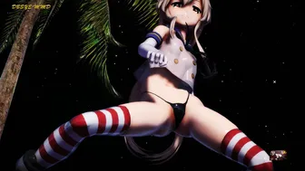 Shimakaze & Prinz – Cakeface [MMD R18] dbsye