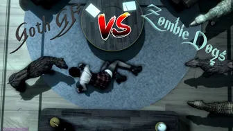 Goth GF vs Zombiedogs