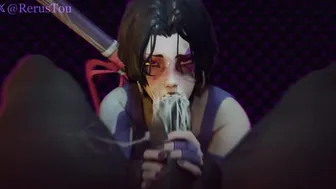 Psylocke Deepthroats King Tchalla (Sound Update)