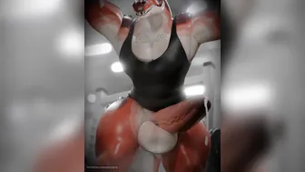 scalie man leaking cum