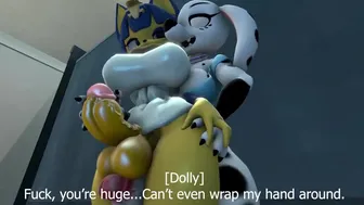 dolly and ankha restroom fun