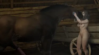 Freya in the barn(Commission)