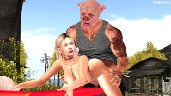 When the city girl gets fucked by the redneck pig