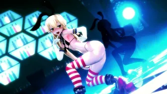 Shimakaze – Sticky Sticky [MMD R15] Hamselvish