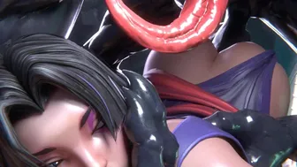 Psylocke Pounded by Venom