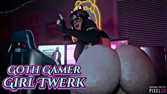 Goth Gamer Girl Twerk [Pixel3D][4K]