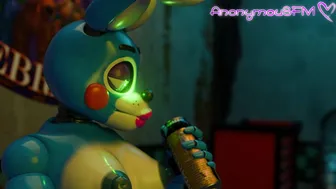 Bonnie giving Foxy a warm filling