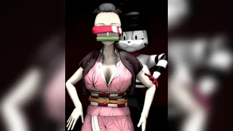 Nezuko becomes part of the disappearing act