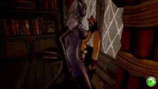 Futa Draenei force BJ on Female Human