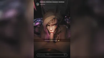 K/DA Ahri & Ezreal [Bodywritings][Zmsfm][4K]