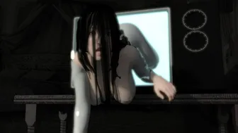 FGGB 59 Japanese Sadako ghost is pleasured in TV