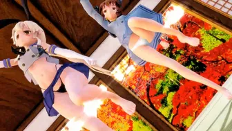 Shimakaze & Yukikaze – Love and Joy [MMD R15] Panman