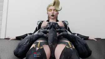 another emma frost thighjob animation (venom)
