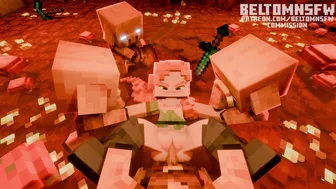 Piglins gangbangs ALEX FROM MINECRAFT! – Minecraft ANIMATION (BeltomNSFW)