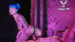 Cheri Nowlin giving you a proper Reception at Clouds nightclub, Cyberpunk 2077 parody