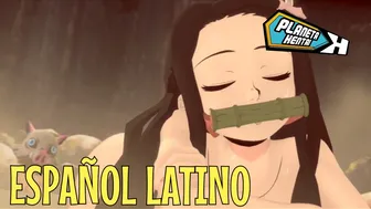 Nezuko getting fucked in the ass at demon slayer hotsprings! Spanish